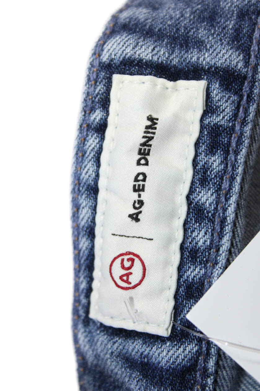 AG Adriano Goldschmied Women Boyfriend Cropped Jeans Blue High Rise Size 27 thumbnail 4