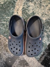 Crocs Crocband Clog Dark Blue Lightweight Comfort Slip On Shoes Youth Size J 5