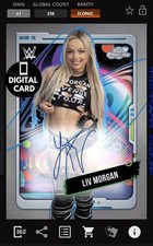DIGITAL TOPPS WWE SLAM LIV MORGAN ICONIC COSMIC CHROME 25 SIGNATURE 
