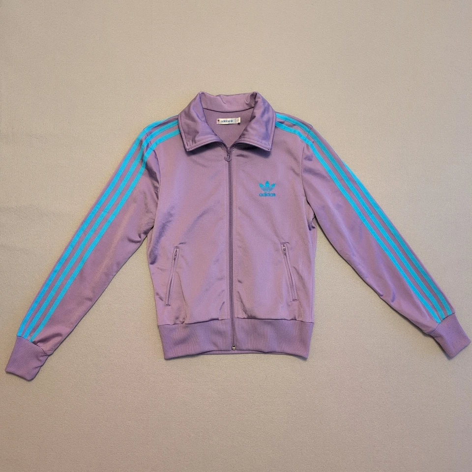 Adidas Adicolor Classics Firebird Tracksuit Set Womens S Purple Turquoise X32103 - Image 3 of 4