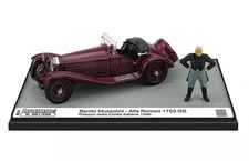 Mini Car 1/43 Alfa Romeo 1750Gs Mussolini Rome 1940 Italian Civilization Museum 