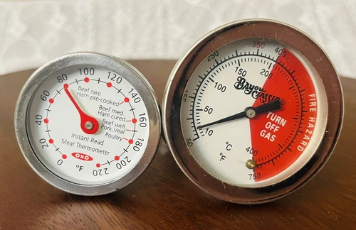 Set of 2 Meat Thermometers - One for Fryer - OXO - Bayou Classic
