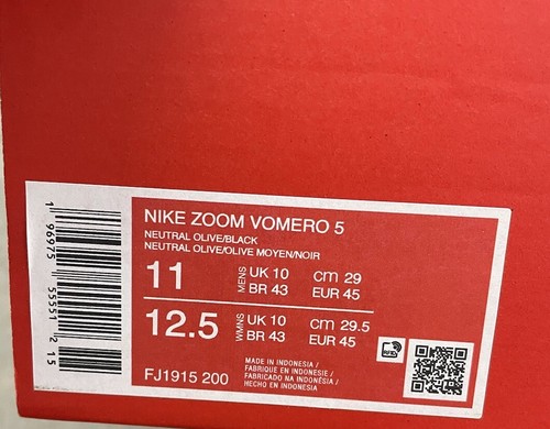 Nike Zoom Vomero 5 Shoes 'Neutral Olive' FJ1915-200 Men's Size 11 No Lid - Picture 5 of 5