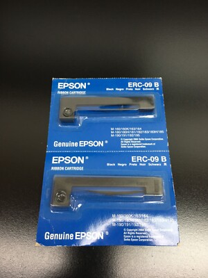 Epson ERC-09 Black Ribbon Cartridge Lot 2