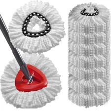 Rotating mop change head Microfiber mop refill easy to clean mop head US