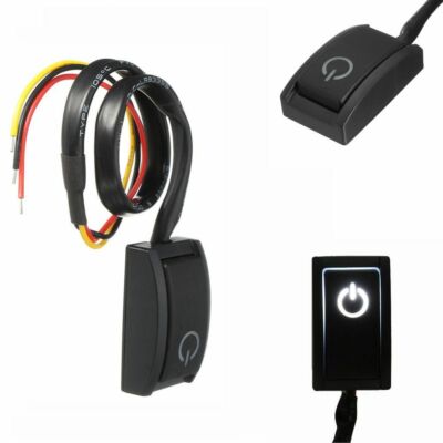 1PC 12V Aus/Ein Schalter Lampe Taste Paste Type Turn Light Ersatz Plastik XY