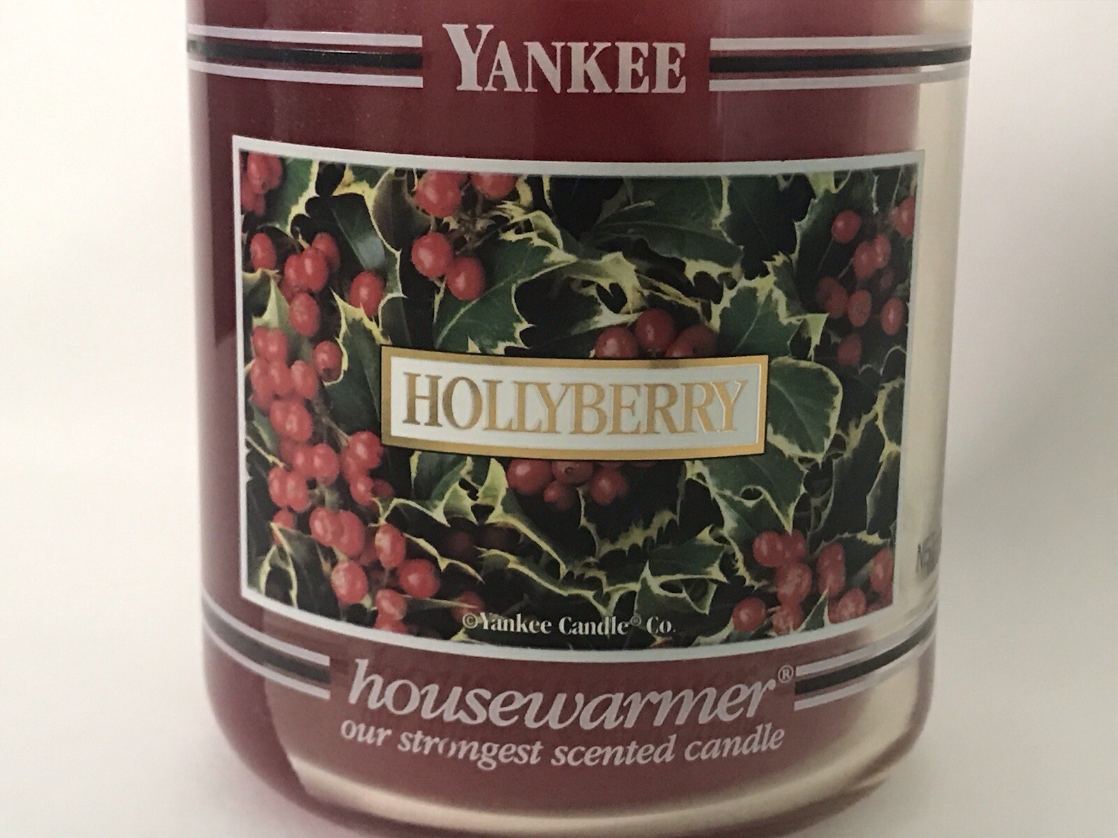 NEW Yankee Candle Hollyberry 22 oz Large Jar Black Label Rare Red HTF