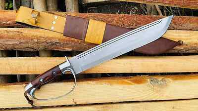 20 Inches Custom Handmade D-Guard hunting predator full tang knife-Sword
