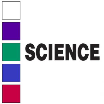 Science - Class School, Vinyl Decal Sticker, Multiple Colors & Sizes #2740