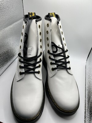 Dr. Doc Martens Zavala Leather Air Wair White/Black Combat Boots Dr. Doc Martens Zavala Leather Air Wair White/Black Combat  main image 3