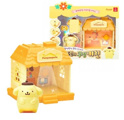 Sanrio Characters POMPOMPURIN Cooking Kichen Figure House LED