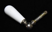 VINTAGE WHITE PORCELAIN FAUCET HANDLE