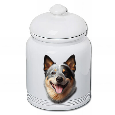 Australian Cattle Dog Blue Ceramic Treat Jar