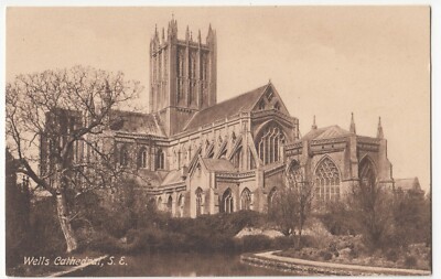 Somerset; Wells Cathedral aus SE PPC von Frith, unbespielt, um 1910 2