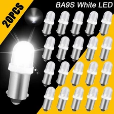 20x Super White BA9S LED Interior Instrument Panel Gauge Dash Light Bulbs 1815