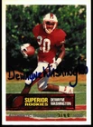 1994 Superior Rookies /4000 Dewayne Washington #23 Rookie Autograph Auto NC ST
