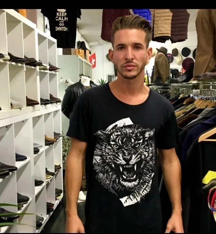 Camiseta Balmain Tiger Estampada Algodón Negro Talla S Foto 2 de 4