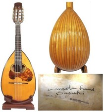 Japan Suzuki Hand Made bowlback Mandolin M80 solid Spruce top Maple wood OJMN447