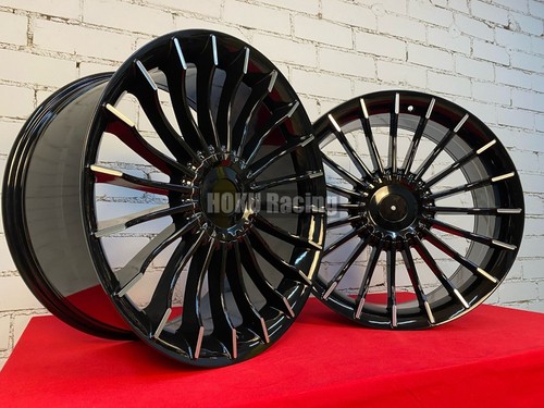 4X 19 Zoll Alpina Style 5X120 Schwarz Felgen passend für BMW E34 E38 E39 E60 ... - Bild 17 von 19