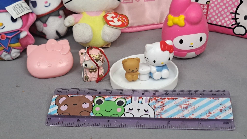 Lot 11 Assorted Plush eye mask, ruler and others. - Image 3 of 4