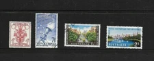 STAMPS  AUST PRE DECIMAL    1956 OLYMPIC SET OF  4 FINE USED