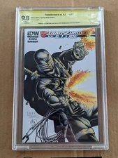 Transformers vs GI Joe 1 CBCS VSP 9.8 Blank w/ HAMA Sketch & Foreman Color 1/1