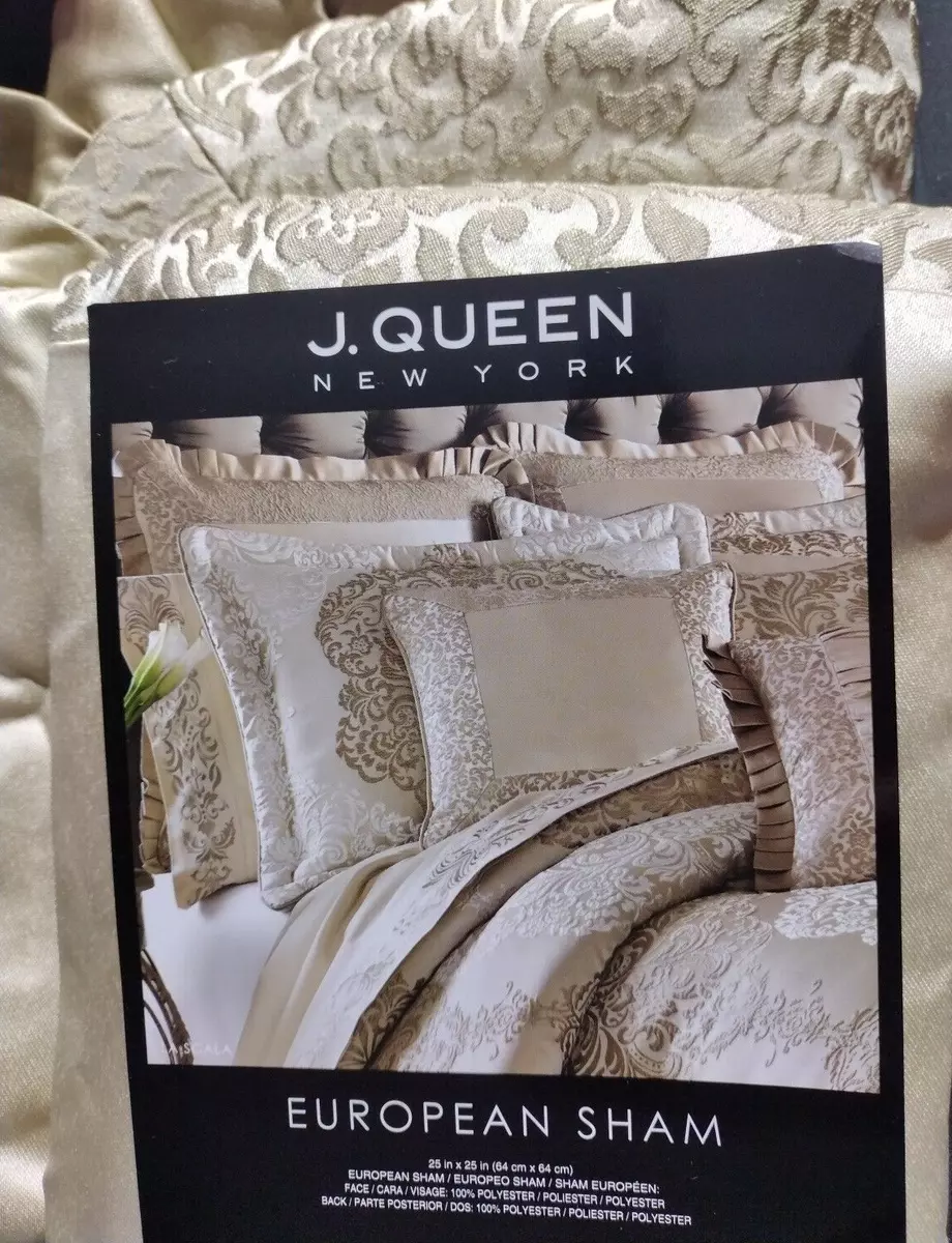 J. Queen New York European Sham La Scala Gold Color eBay