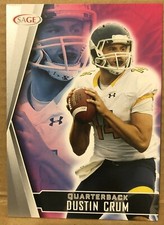 DUSTIN CRUM(KENT STATE)2022 SAGE SILVER ROOKIE FOOTBALL CARD