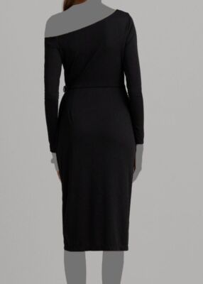 Lauren Ralph Lauren Womens Buckle Wrap Dress Black 2