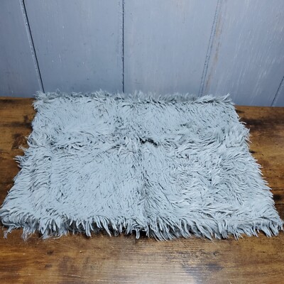 LHKIS shag soft Throw Pillow Covers 20x20 Set of 2 light gray  couch sofa 