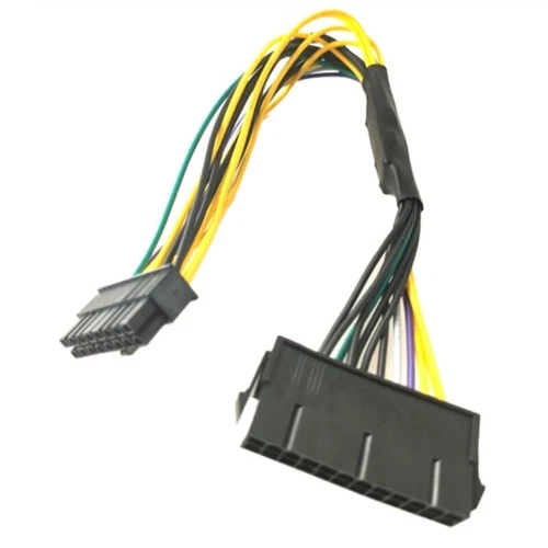 24Pin to 16Pin ATXs PSUs Main Power Adapter Cable for Computer