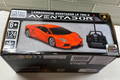 World Tech Toys Lamborghini Aventador 1:24 RC Car Black New in Box
