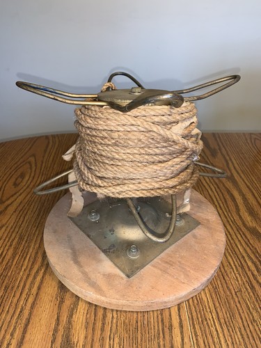 Primitive Rope Reel Spool Rotates-Spins Rustic Country Farm Tool ...