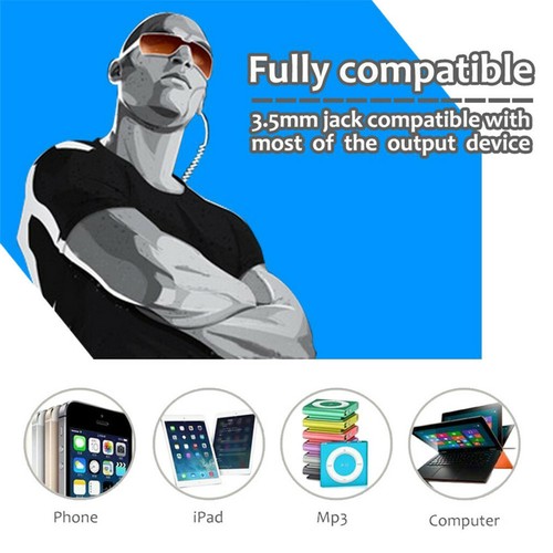3.5mm Phone Stereo Headset Air Tube Acoustic Radiation-Free Earbud EMF Protector - Picture 5 of 12