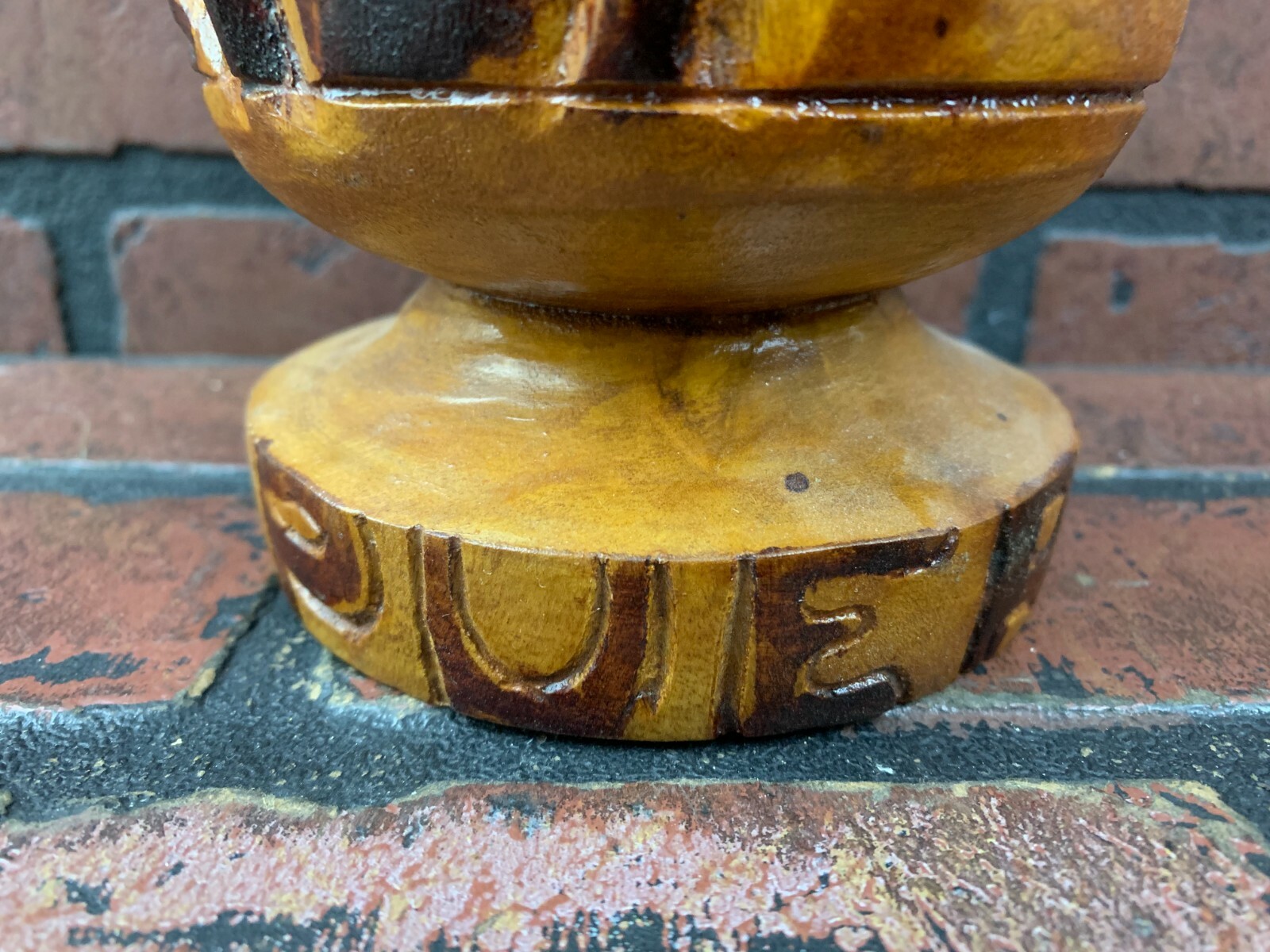 Vintage Hand Carved Wood Mortar and Pestle Puerto Rico eBay