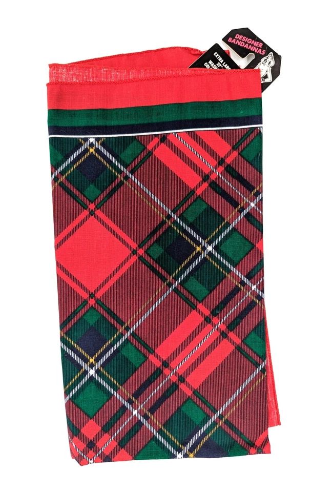 ¡NUEVO CON ETIQUETAS! Pañuelo de Navidad Hav-A-Hank vintage 22" x 22", hecho en EE. UU., algodón/poliéster Foto 2 de 4