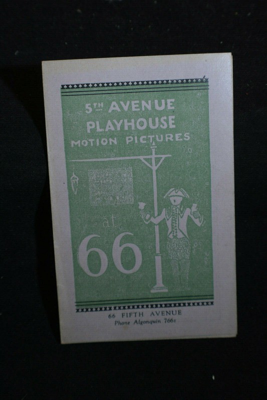 5th Avenue Playhouse NYC *Discord-Lil Dagover-Brita Appelgren*