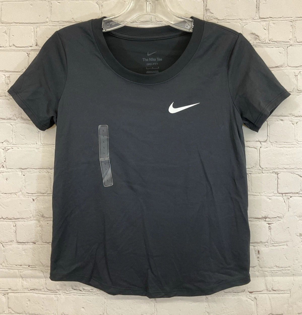 Nike DZ3581-010 Kid's DRI-FIT Polyester Training T-Shirt Black L Large