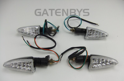 4x LED Pfeil Motorrad Blinker vorne & hinten klare Linse für MT125 YZF-R1