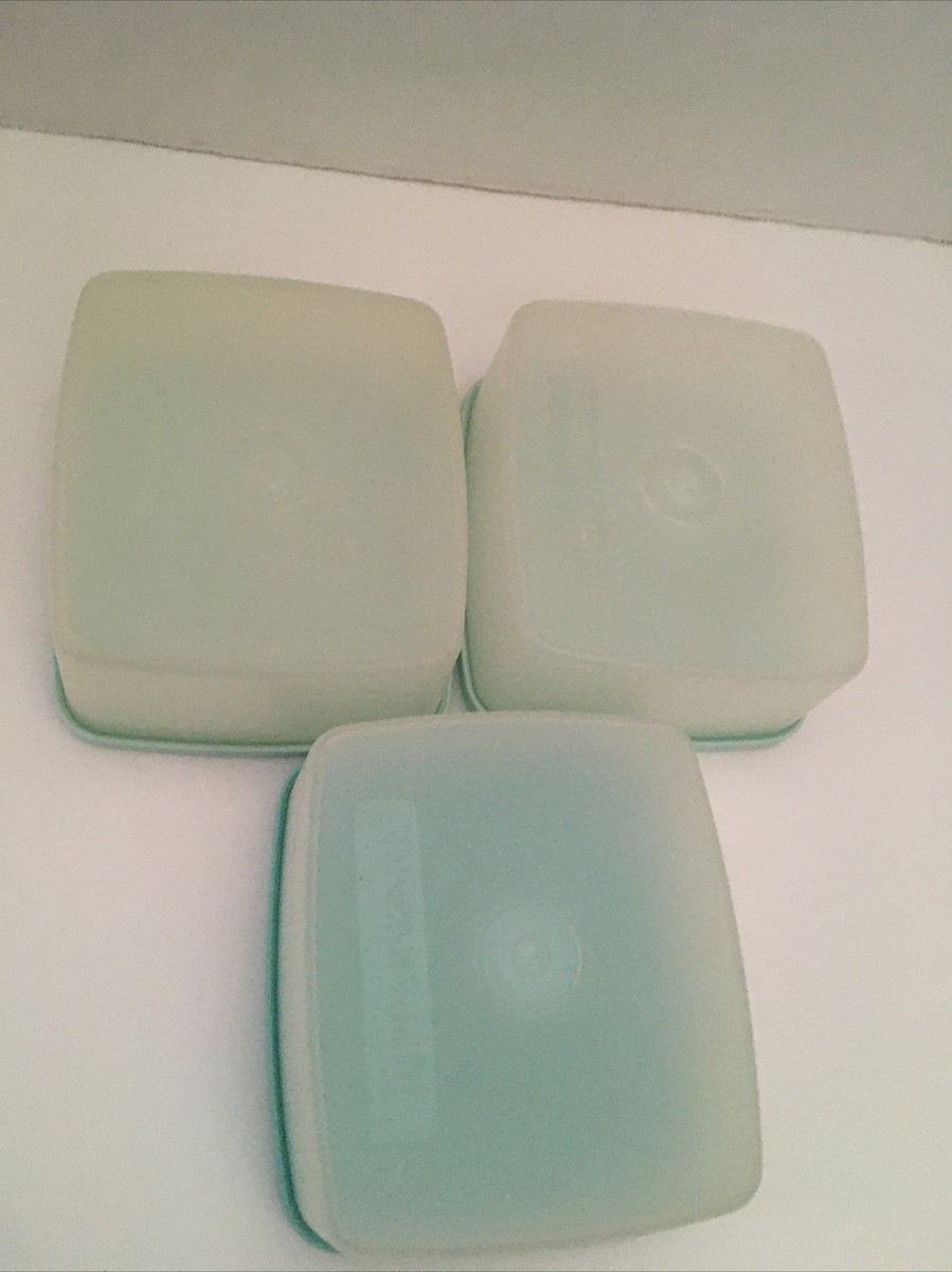 Vintage Tupperware Food Storage Containers 311-80 & Blue