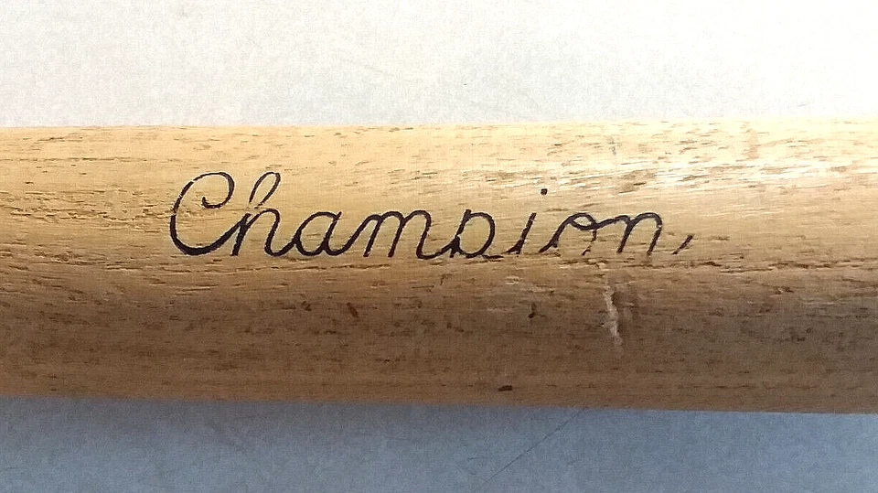 RARE VINTAGE COX MEMPHIS CHAMPION WOOD BASEBALL BAT EARLY 1900'S - Image 4 of 4