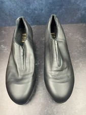 Ladies Bloch Tap Flex Slip On Black Leather Tap Shoes Women Sz 12 M Used Twice