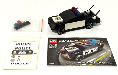 86 Baits パーカー黒L POLICE TINY KLASH セット Retired ©2006 LEGO 8665 Racers Tiny Turbos Highway Enforcer