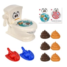 Soft Poop Toilet Game Toys Funny Poop Shoot Toys Interactive Tabletop Game