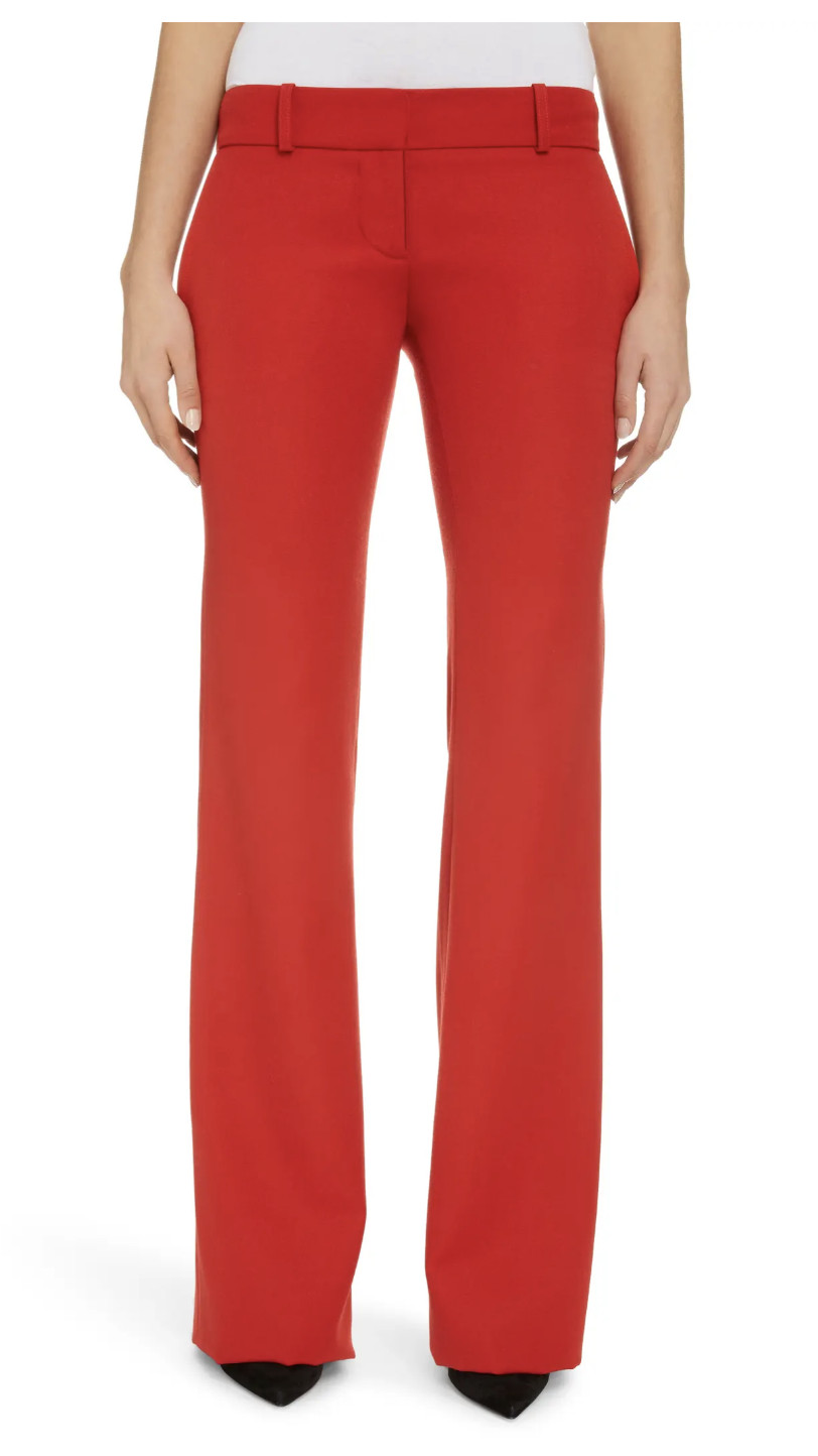 Balmain Paris Med Waist Wool Soldout Bootcut Pants Pleat Front Trousers Pants 36 image 7
