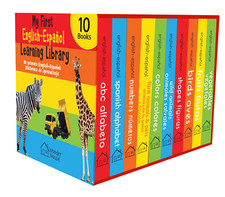 My First English - Espanol Learning Library Boxset of 10 for Kids Spanish Board