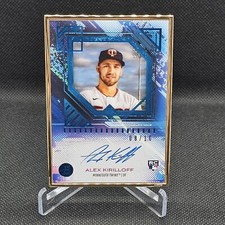 2021 Bowman Transcendent Collection Blue /10 Alex Kirilloff Rookie Auto RC