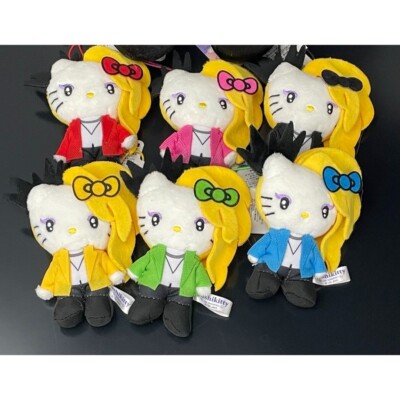 YOSHIKI KITTY SET of 6 Mascot plush 32cm Doll XJAPAN YOSHIKITTY