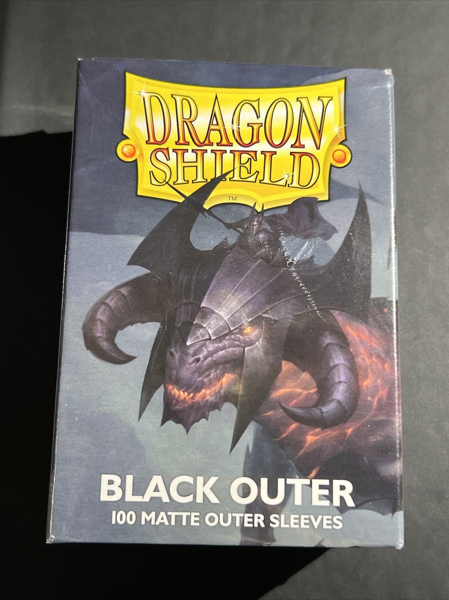 Dragon Shield Black Outer Sleeves 100 Protect Standard Dragon Shield Black Outer Sleeves 100 Protect Standard