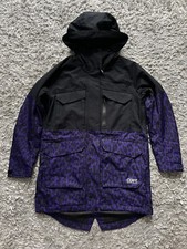 Colourwear Gritty Parka Leo Purple/black Jacket Women’s Size M Rrp £280